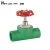 Import green color 110mm hot water plumbing ppr pipe fitting price stop valve from China
