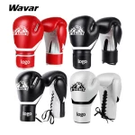 Guantes De Box Gym Mma Training Professional Custom 12Oz Leather pu Boxing Gloves