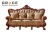 Import H928RW living room sofa set 5 seater home used luxury genuine leather wooden sofa from China
