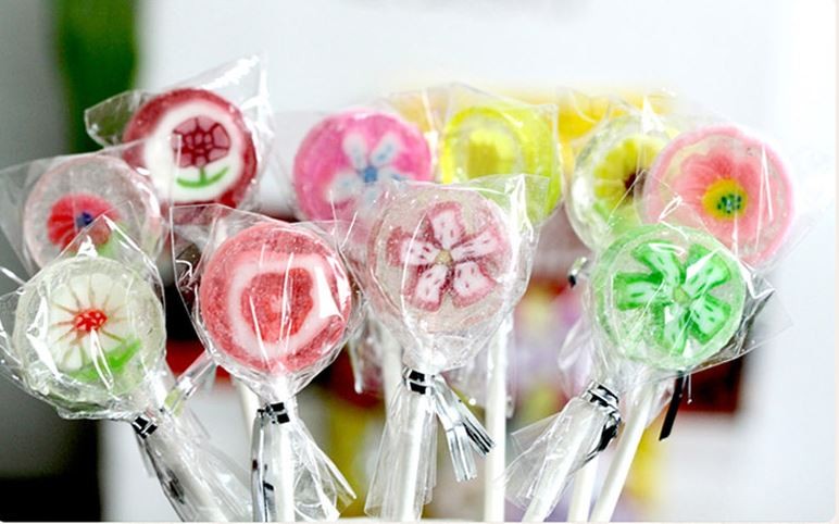 Handmade sugar fashionable as party gift sweets stick shape lollipop candy