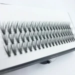 Heat Bonded 0.07 20D  Cluster Lashes Individual Lashes Knot Free Rapid Flare Eyelash Extensions