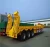 Import Heavy duty 3 axles 60tons low flat bed/lowboy semi trailer with one spare wheel for sale(drop loader) from China