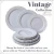 Import HEAVY DUTY PLASTIC PLATES SET (Vintage Collection -Grey) from USA