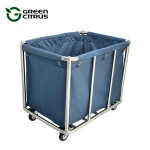 Heavy Duty  Stainless Steel Hospital Rolling Laundry Trolley Wholesale