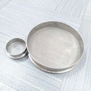 Hengshui factory supply 200mm 300mm aggregate/sand stainless steel lab wire mesh test sieve net