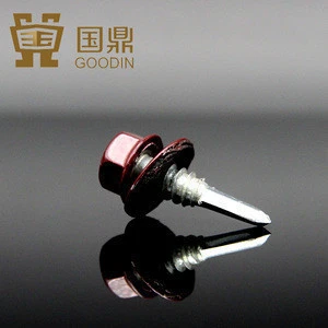 HEX HEAD SELF DRILLING SCREWS WITH EPDM WASHER COLOR HEAD