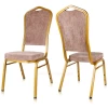 High Back Elegant Metal Stacking Banquet Restaurant Hotel Supplies Chair