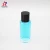 Import high end cylinder shaped empty clear perfume bottles 50ml glass atomizer perfume bottle with black magnetic cap from China