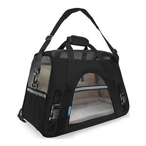 High Fashion  Portable Breathable Soft Zipper Pet Carrier Outdoor Travel Handbag