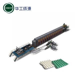 High Power waste paper pulp processing machine for egg tray fruit tray molding