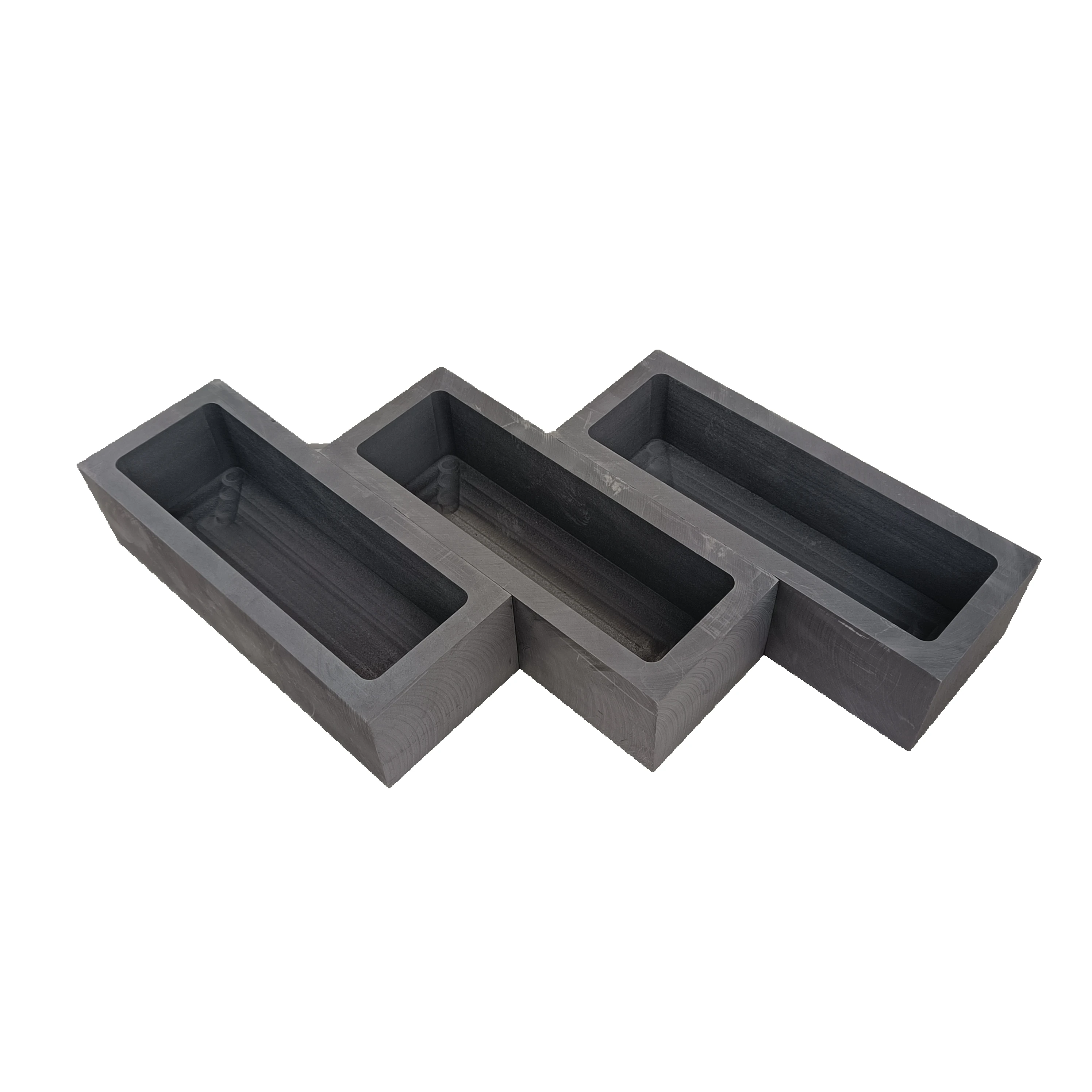 high purity graphite crucible boat ingot molds for gold silver bar for sale