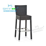 high quality 2 seater outdoor garden furniture set bar rattan dinning table and chairs cheap outdoor patio rattan bar set(24006)