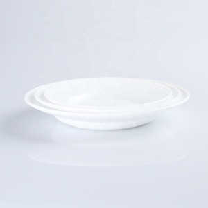 High quality, beautiful and affordable household opal glass tableware dish plate hot sale from China