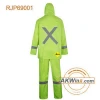 High quality clear high visibility reflective traffic police yellow raincoat