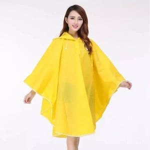 High Quality Colorful Reusable Transparent Environmentally Friendly Material EVA Raincoat Waterproof