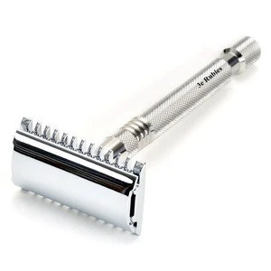 High quality Double Safety Razor 1 Blades Shave Shaver Butterfly Safe Excellent Stainless Steel High quality