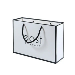 High Quality Fashion Custom Paper Jewelry Bags, Laminated Art Paper Bags With Company Logo Print