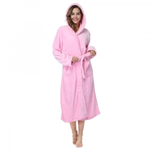 High quality hooded bath robe 100% Cotton hotel bathrobe for men