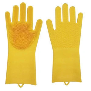 High Quality Household Silicone Dish Washing Glove Magic Silicone Cleaning Gloves
