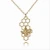 Import High quality husuru jewelry wholesale gold or silver plated animal series necklace bee on the honeycomb necklace from China