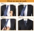 Import High quality large zircon pattern collar pin set men&#39;s business tie clip collar pin and cufflinks from China