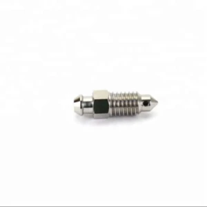 High quality M8x1.25 Grade 5 titanium brake bleed nipple to fit a wide range of Motorcycle