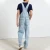 Import High Quality Mens Full Length Denim Overalls High Street Navy Baggy Jeans Overall from China