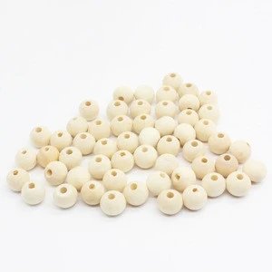 High Quality Wholesale Bulk 10mm Round Schima Wood Bead Natural Color Bead
