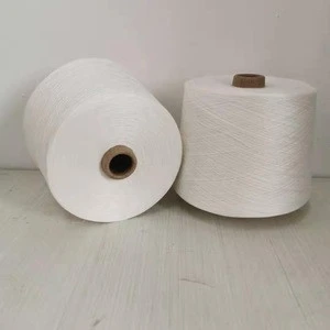 High Quality100% Virgin Raw White Cotton Yarn 28s/2  for Weaving in China
