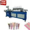 High speed drinking straw paper making machine with new design 6 cutting knives
