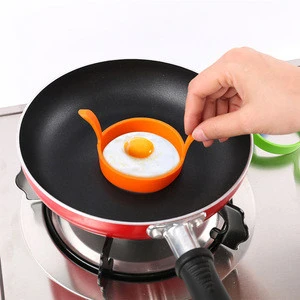 High - temperature Resistance Round Silicone Eggs Mold Environmental Friendly Non - toxic Food-grade Silicone Egg Frying Ring