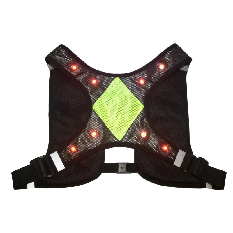 High Visibility LED Flashing Waterproof Safety Sports Vest for Sports in Night