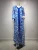 Import HJ ZMDR44 Modest Summer Blue Floral Kaftan Dubai Abaya Islamic middle east jalabiya Muslim Dress from China