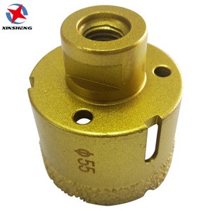 Hole saw Manufacturers Vacuum Brazed Round Shank Diamond Grit Hole For Glass Tile Marble