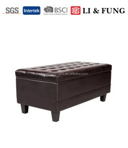 Home Furniture General Use and Wooden,PVC,fabric and so on Material storage ottoman