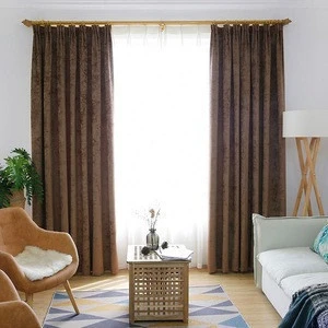 Home Textile, High-Quality Linen Yarn-Dyed Jacquard Buy Burgundy Blush Velvet Curtain Fabric Online