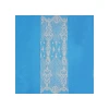 Hongfeng sample cord wedding lace fabric,net tulle guipure beaded white bridal lace fabric