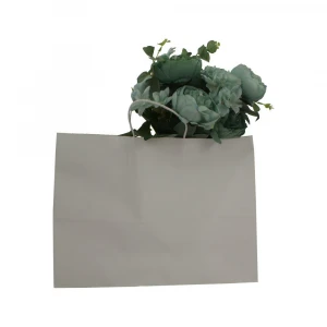 Horizontal Shape Large Size Customized Kraft Brown&White Paper Gift Bag