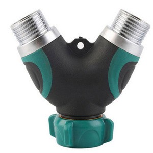 Hose Splitter, 3 Way Y Garden Hose Connector with Comfortable Rubberized Grip