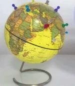 Hot Amazon magnetic world globe with pins