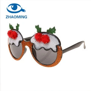 Hot Christmas Party Reindeer Glitter Glasses Fancy Dress Novelty Sunglasses Party Favors Creative Gifts Christmas Accessories