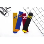 Hot professional compression fitness knee high running jump rope Yoga sports sock for lady