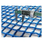 Hot sale CE standard durable blue color fall protection knotless safety nets