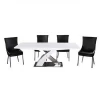 Hot sale extension dining table high gloss dining table set home used