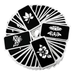 Hot sale high quality 12*15 cm custom glitter tattoo sticker henna Glitter Tattoo Stencils body art