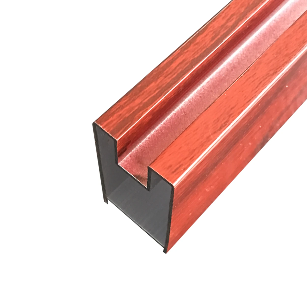 Hot sale industrial wood grain cabinet wall cladding aluminum extrusion profiles