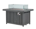 Hot Sale Plastic Fire Pit Table Factory Direct Sale Customized Color UV Resistant and Durable HDPE Fire Pit Table