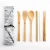 Import Hot-sale Rustic Style Eco-friendly Reusable Wooden Bamboo Cutlery Travel Set from China