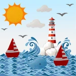 Hot Sale Sailboat Crib mobile Nursery mobile Felt baby mobile Cot mobile Nursery decoration