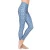 Import Hot sale sky blue printed flower polyester spandex leggings high waisted comfortable fitness yoga pants from China